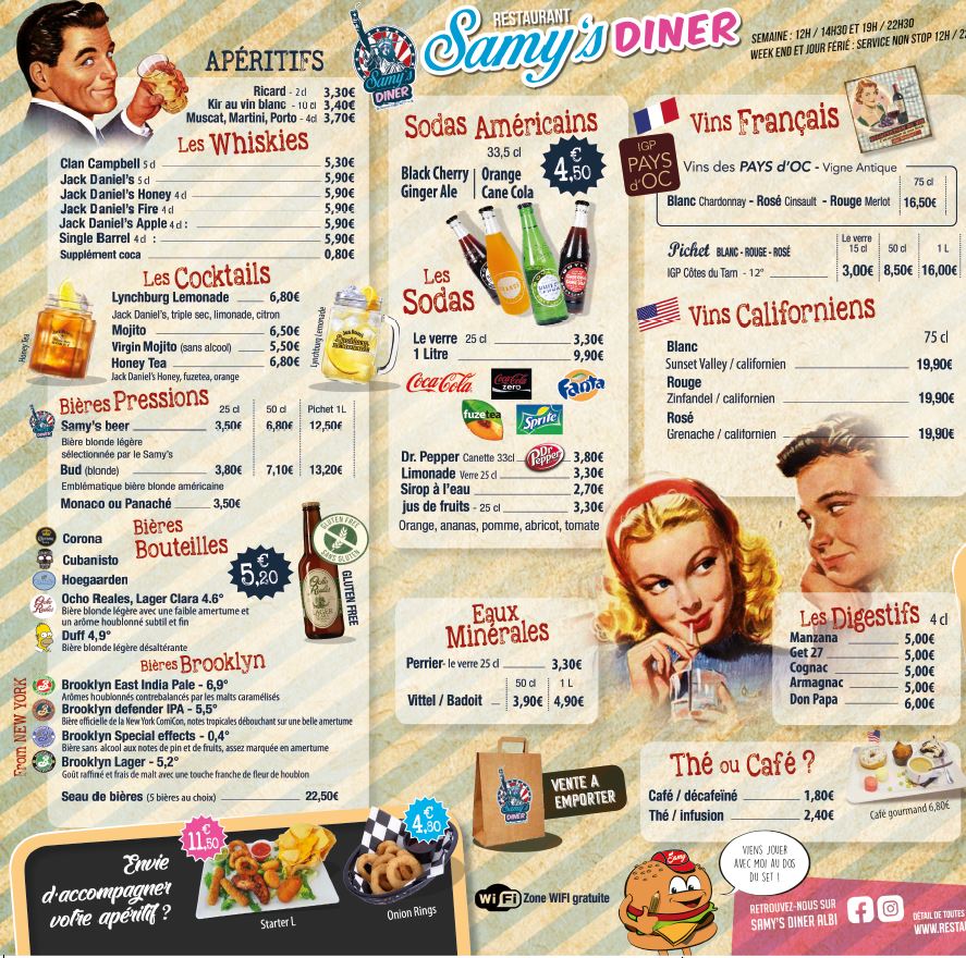 Carte Boisson